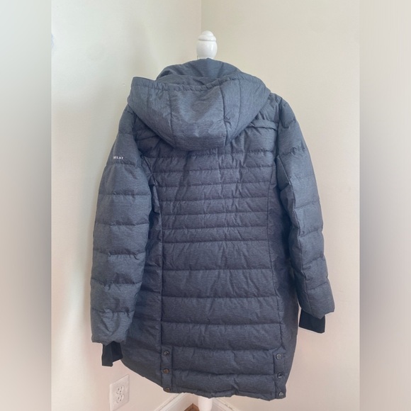 Orolay Women's Quilted Down Filled Mid Length Overcoat Darkgrey SZ XXL - Picture 4 of 10